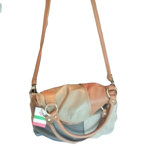 Etasico Leather Handbag Patchwork Snakeskin Bag - Picture 4 of 8